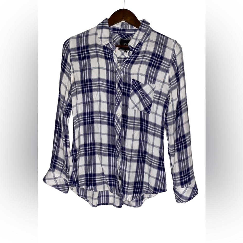 Rails Hunter Plaid Women S Button Down Long Sleeve Shirt Grunge Chore Utility